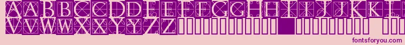 Rodgauerone Font – Purple Fonts on Pink Background