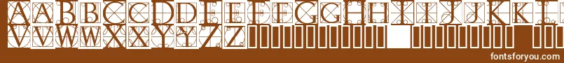 Rodgauerone Font – White Fonts on Brown Background