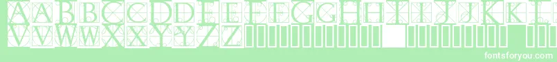 Rodgauerone Font – White Fonts on Green Background