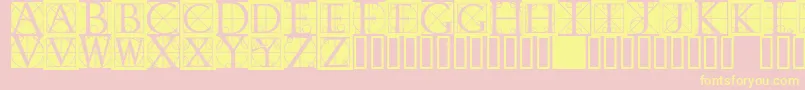 Rodgauerone Font – Yellow Fonts on Pink Background