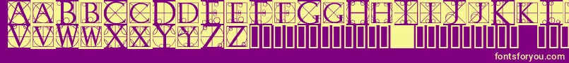 Rodgauerone Font – Yellow Fonts on Purple Background