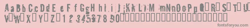 BlueJeansJuly Font – Gray Fonts on Pink Background