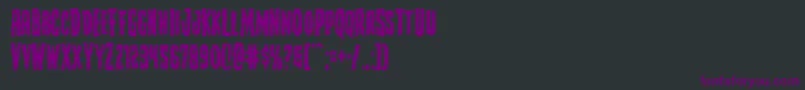 Creepycrawlers Font – Purple Fonts on Black Background