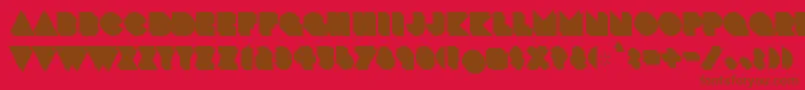 CrackmanBack Font – Brown Fonts on Red Background