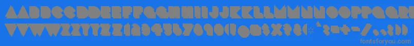 CrackmanBack Font – Gray Fonts on Blue Background