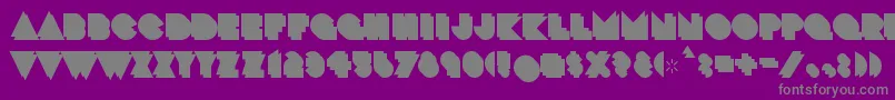 CrackmanBack Font – Gray Fonts on Purple Background