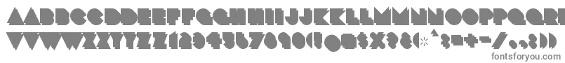 CrackmanBack Font – Gray Fonts on White Background