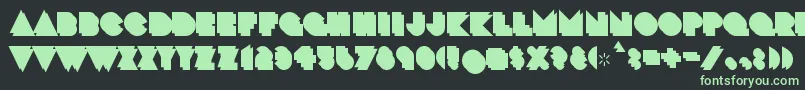 CrackmanBack Font – Green Fonts on Black Background