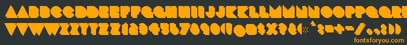 CrackmanBack Font – Orange Fonts on Black Background