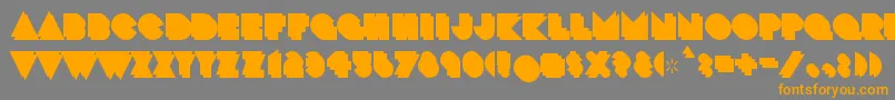 CrackmanBack Font – Orange Fonts on Gray Background