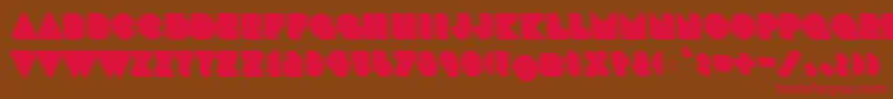 CrackmanBack Font – Red Fonts on Brown Background
