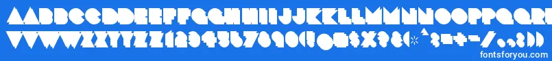 CrackmanBack Font – White Fonts on Blue Background