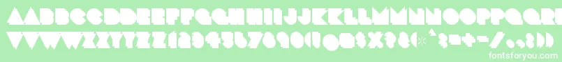 CrackmanBack Font – White Fonts on Green Background