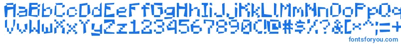 MadPixels Font – Blue Fonts on White Background