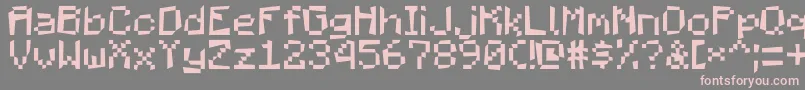 MadPixels Font – Pink Fonts on Gray Background