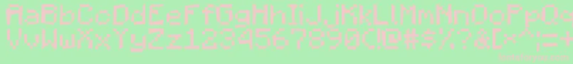 MadPixels Font – Pink Fonts on Green Background