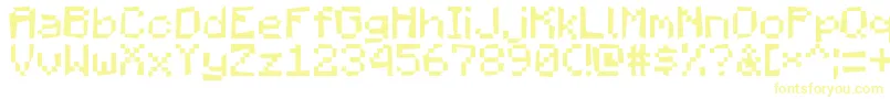 MadPixels-fontti – keltaiset fontit