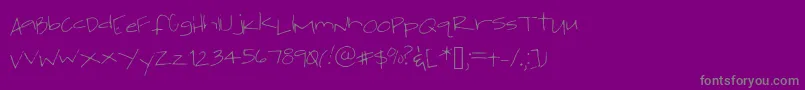 En savoir plus sur la police Jackishandwriting1 Police Jackishandwriting1 – polices grises sur fond violet