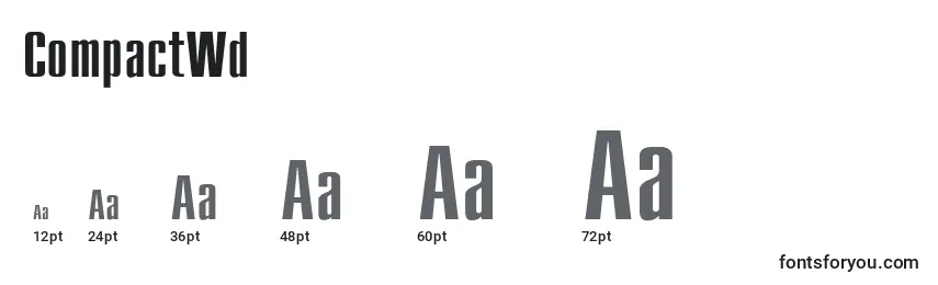 CompactWd Font Sizes