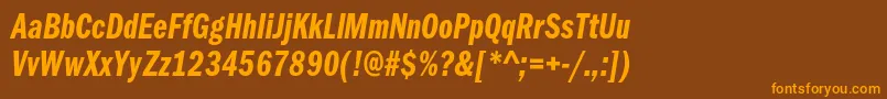More about ItcfranklingothicstdDmcpit Font ItcfranklingothicstdDmcpit Font – Orange Fonts on Brown Background