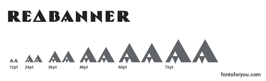 RedBanner Font Sizes