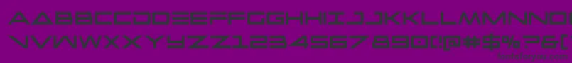 Capellaextracond-fontti – mustat fontit violetilla taustalla