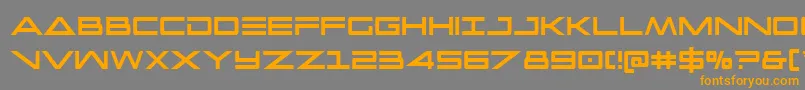 Capellaextracond Font – Orange Fonts on Gray Background