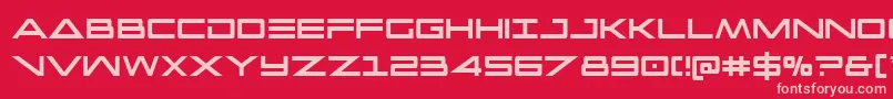 Capellaextracond Font – Pink Fonts on Red Background