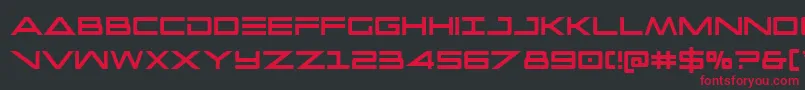 Capellaextracond Font – Red Fonts on Black Background