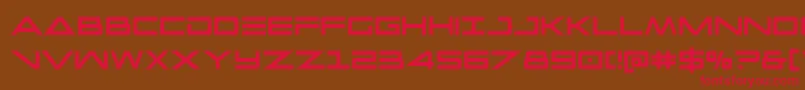 Capellaextracond Font – Red Fonts on Brown Background