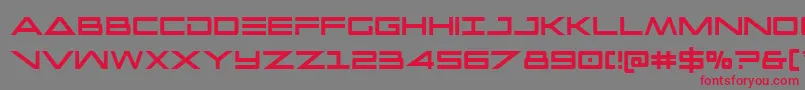Capellaextracond Font – Red Fonts on Gray Background