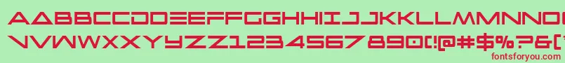 Capellaextracond Font – Red Fonts on Green Background
