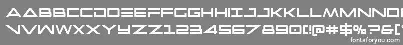 Capellaextracond Font – White Fonts on Gray Background