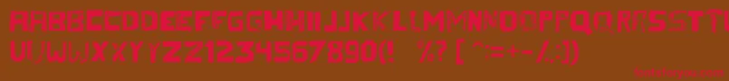 Thereza Font – Red Fonts on Brown Background