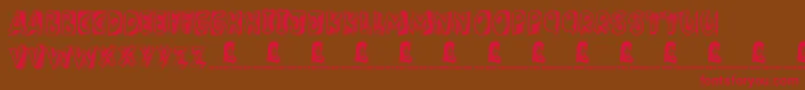 Girlfriend Font – Red Fonts on Brown Background
