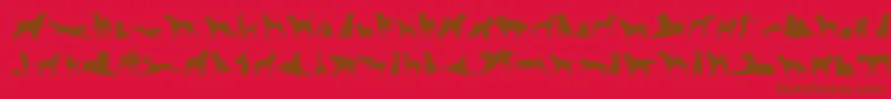 CanDogTfb Font – Brown Fonts on Red Background