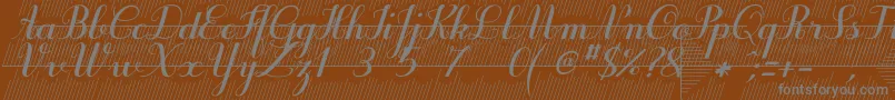 Шрифт Purpledecodemo – серые шрифты на коричневом фоне