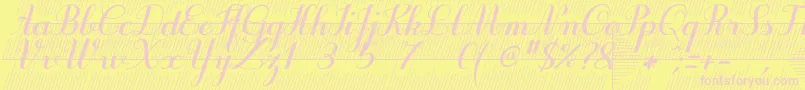 fuente Purpledecodemo – Fuentes Rosadas Sobre Fondo Amarillo