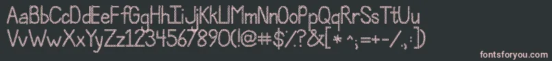 Jandapolkadotpunch Font – Pink Fonts on Black Background