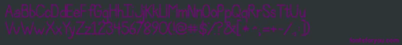 Jandapolkadotpunch Font – Purple Fonts on Black Background