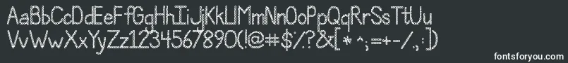 Jandapolkadotpunchフォントについての詳細 フォントJandapolkadotpunch – 白い文字
