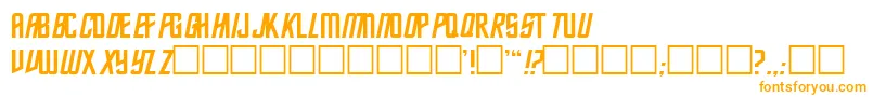 FederationClassic2 Font – Orange Fonts on White Background