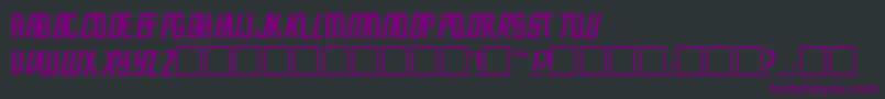 FederationClassic2 Font – Purple Fonts on Black Background