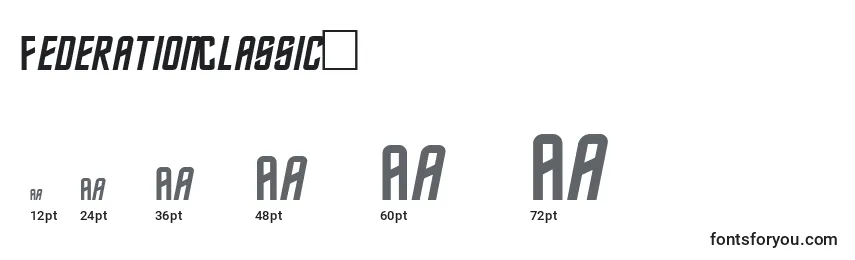 FederationClassic2 Font Sizes