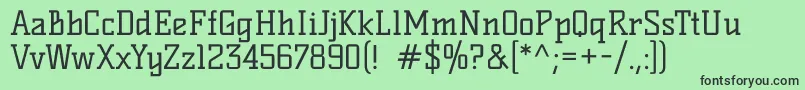 KellyslabRegular Font – Black Fonts on Green Background