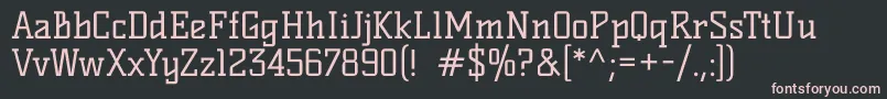 KellyslabRegular Font – Pink Fonts on Black Background