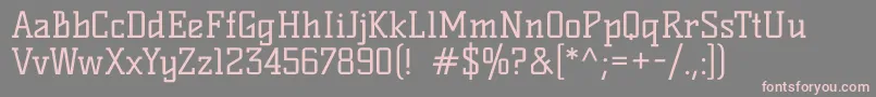 KellyslabRegular Font – Pink Fonts on Gray Background