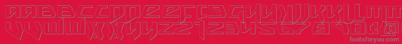 Snubfighter ffy Font – Gray Fonts on Red Background