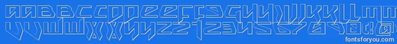 Snubfighter ffy Font – Pink Fonts on Blue Background