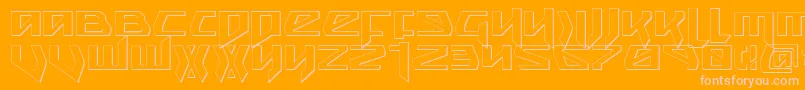 Snubfighter ffy Font – Pink Fonts on Orange Background